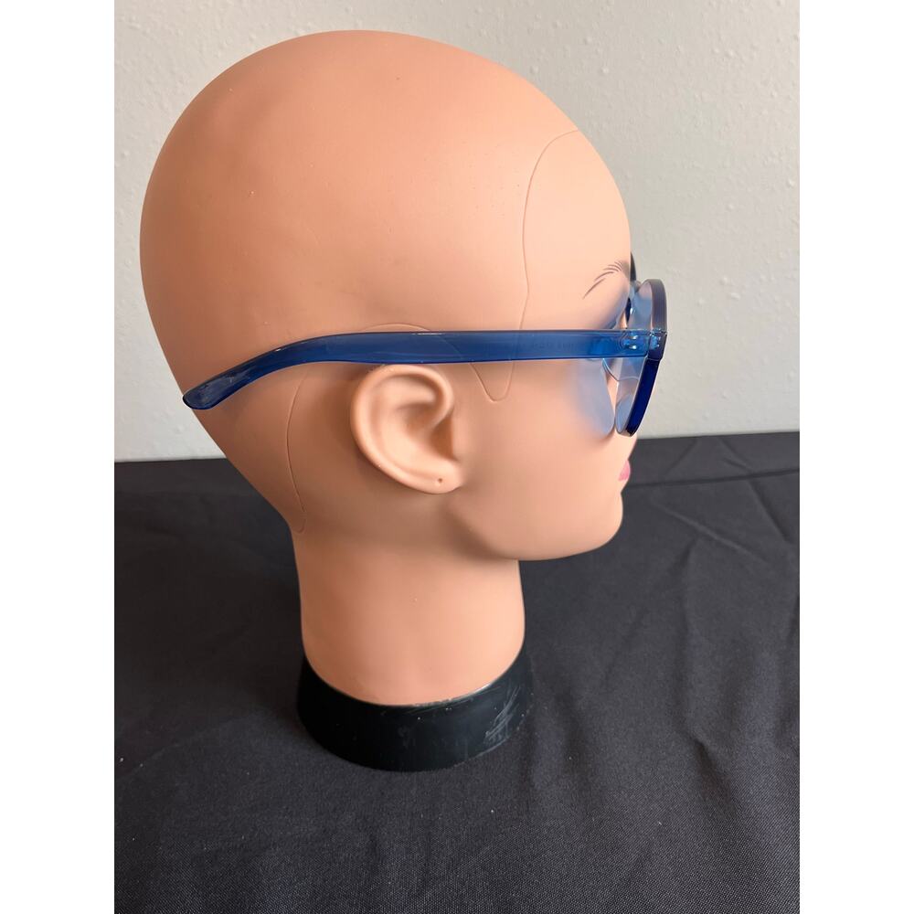 Wear Me Pro Bailey Blue Trendy Rimless Shield Sunglasses Y2K Futuristic Festival - Picture 3 of 10